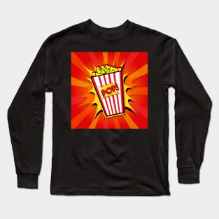 Popcorn - Pop Art Long Sleeve T-Shirt